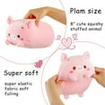 thumbnail image 4 of 8 inch Cute Pink Pig Plush Stuffed Animal Cylindrical Body Pillow,Super Soft Cartoon Hugging Toy Gifts for Bedding, Kids Sleeping Kawaii Pillow, 4 of 6