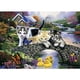 thumbnail image 1 of Pintura de diamante (DE5420) Gato en el puente Diamante de imitación Redondo completo 5D Kit de bricolaje Imagen 45x60cm FLhrweasw Nuevo, 1 of 1