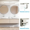 thumbnail image 6 of Luxrite 36" LED Vanity Light Brushed Nickel Bathroom Light Fixture 3CCT 30W 2100 Lumens Dimmable Damp Rated ETL Listed, 6 of 7