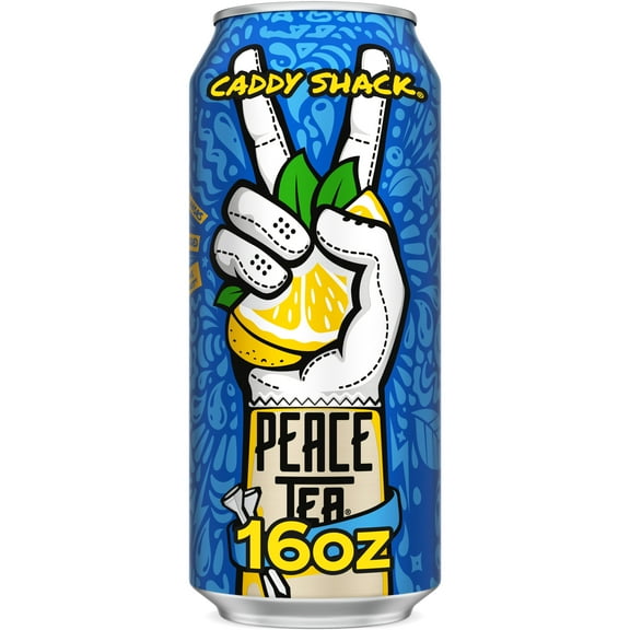 Peace Tea Caddy Shack Lemon-Flavored Canned Iced Tea, 16 fl oz