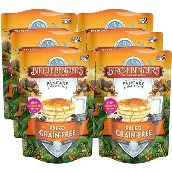 Paleo Pancake And Waffle Mix By , Made With Cassava, Coconut, Almond Flour, Just Add Water, 12 Ounce (Pack Of 6)