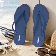 Old Navy Women's Flip Flops, Navy Blue, 7