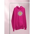 thumbnail image 3 of Smartprints Cute Daisy Flower Art Hoodie Women -Image by Shutterstock, Female XX-Large, 3 of 4