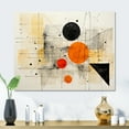 thumbnail image 2 of Designart "Abstract Geometry II" Abstract Shapes Metal Wall Art, 2 of 5