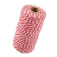 thumbnail image 2 of yotijay 328 Feet (100m)Colored Cotton Rope Cord for Crafts Red, 2 of 8