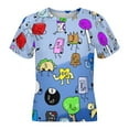 thumbnail image 4 of Battle for Dream Island BFDI Children's T-Shirt Short Sleeve T-Shirt Breathable Summer Tee Shirt for Boys Girls 130CM, 4 of 8