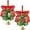 MIX Color-2PCS, variant on 2PCS Hanging Mistletoe Ball Christmas Tree Ornament Mistletoe Decoration for Doorway Mistletoe Kissing Ball Artificial Mistletoe Decor with Bows Berries & Bells