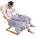 thumbnail image 1 of Electric Blanket Queen Size, USB Heated Blanket Machine Washable, Super Cozy Soft Electric Heated Shawl, 3 Heating Levels Auto Shutoff (Color : Gray, Size : 75 * 120cm), 1 of 7