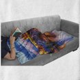 thumbnail image 6 of Travel Soft Flannel Fleece Throw Blanket, Evening in the Prague Czech Republic St.Vitus Historical Architecture, Cozy Plush for Indoor and Outdoor Use, 70" x 90", Multicolor, by Ambesonne, 6 of 6