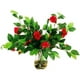 Designs by Lauren 16W32 Camellias de 22 Pouces dans un Vase en Verre avec des Roches de Rivière et de l'Eau Acrylique – image 1 sur 1