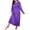 Purple, variant on Jamicy Long Nightgowns for Women Long Sleeve Sleepshirts Loungewear Casual Sleepwear Loose Sleep Dress Soft Sleepwear Nightwear