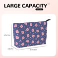 thumbnail image 4 of Picia Cute Pig Printed Cosmetic Bags for Women Makeup Bag Large Capacity Purse Travel Toiletry Zipper Storage Pouch Make up Brushes Organizer for Gifts, 4 of 6