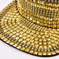 thumbnail image 4 of Slccxzc Fashion Diamond Studded Baseball Caps Flat Brim Outdoor Hats Bling Hip Hop Snapback Cap Sun Shade Cap, 4 of 7