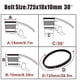 thumbnail image 4 of 725 Go Kart Drive Belt for Hammerhead 80T TrailMaster Mid XRX Mud Head Go Kart 6.5HP Engine, 4 of 5