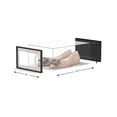 thumbnail image 3 of Caja de almacenamiento de zapatos transparente, tipo cajón, zapatero de plástico, zapatero transparente, zapatero en línea, Celebrity Shoe Black, 3 of 6