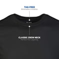 thumbnail image 3 of Camiseta Gildan Crew para hombre G1100 negro/gris deportivo/carbón XL, 3 of 7