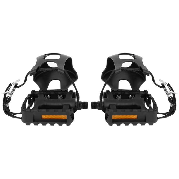 platform pedals with toe clips