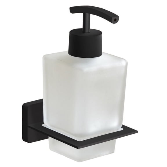 Nameeks Ncb62 General Hotel Wall Mounted Glass Soap Dispenser - Black