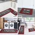thumbnail image 6 of Red Buffalo Plaid Kitchen Mat Set of 2 Non Slip Thick Kitchen Rugs and Mats for Floor Comfort Standing Mats for Kitchen, Sink, Office, Laundry,17x30+17x47, 6 of 7