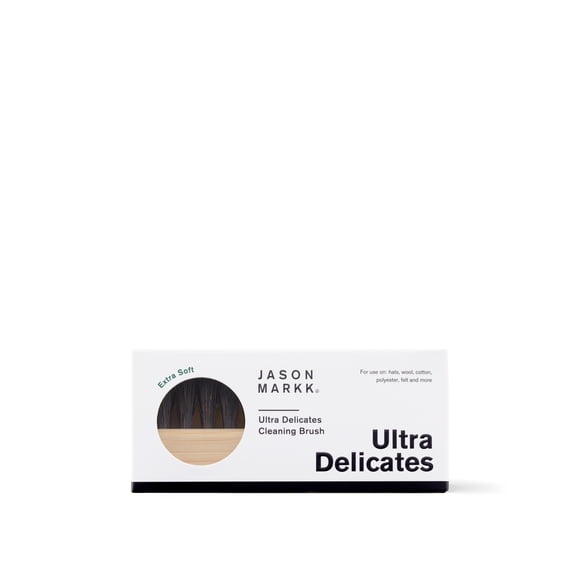 Jason Markk Ultra Delicate Shoe & Hat Cleaning Brush, Soft Bristles, Bamboo Wood
