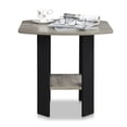 thumbnail image 5 of Furinno Simple Design End Table, Side Table, Grey Oak/Black, 5 of 5
