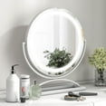 thumbnail image 4 of Costway 16" Round Makeup Vanity Mirror with Lights 3 Color Dimmable Touch Control White, 4 of 10