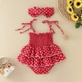 thumbnail image 2 of Ketyyh-chn99 4th of July Baby Bodysuit Romper One Piece Toddler Boy Girl Outfits Short Sleeve Romper American Flag Jumpsuit Independence Day Boys Girls Clothes Red,6-9 Months, 2 of 4