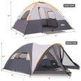 thumbnail image 4 of Carpa de Camping UNP para 6 Personas con Habitación de Malla 4.3x3.4x1.8m, 4 of 7