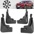 thumbnail image 4 of Enhanced Protection Black PP Soft Plastic Mudguards for Toyota RAV4 XA50 2019-2021 - Front & Rear Mud Flaps Set with Screw Kit, High Temp Resistant, Flexible, Durable, Non-Destructive Easy, 4 of 5