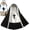 C, variant on Halloween Pet Nun Costume, Funny Cat Headwear for Cosplay, Cute Outfit for Dogs & Cats, Spooky Holiday Party Prop