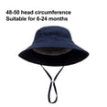 thumbnail image 2 of Sombrero para el sol Sombrero de sol ligero para niños Sombrero de cubo de protección solar para niños pequeños Gorro de juego de verano con correa para la barbilla de ala ancha para niños Adepaton BST3013651-2, 2 of 5