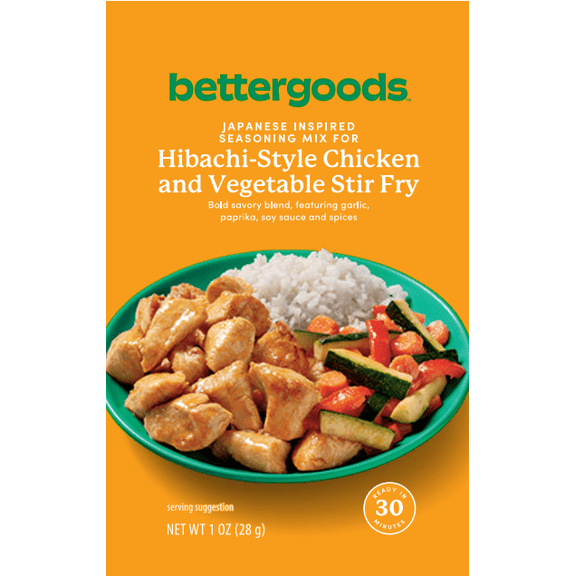 bettergoods Seasoning Mix for Hibachi-Style Chicken and Vegetable Stir Fry, 1 oz