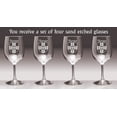 thumbnail image 2 of Turner Irish Coat of Arms Wine Glasses - Set of 4 (Sand Etched), 2 of 2