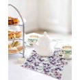 thumbnail image 4 of Purple Pink Roses Kitchen Dish Towels for Drying Dishes Set of 4, Spring Floral Elegant Pastoral Botanical Waffle Weave Microfiber Hand Tea Bathroom Towels Quick Dry & Absorbent Towel 12x12, 4 of 7