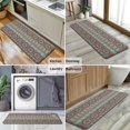 thumbnail image 6 of Boho Blue Ethnic Pattern with Star Motifs Kitchen Rug Mat,Kitchen Runner Rugs Non Skid Washable,Decorative Kitchen Floor Mats for Kitchen,Sink,Laundry,17"x47.2", 6 of 7