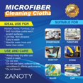 thumbnail image 5 of 24 Microfiber Cleaning Cloth - Smart Kitchen Towels - Cleaning Supplies - Ultra Soft wipes for House - Microfiber Cloths - Large Cleaning Rags, 5 of 7