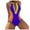 Purple, variant on Womens Tummy Control Swimsuits 1 Piece Bathing Suits for Women Women's Plunging V Neck Bathing Suit Sexy High Cut Swimsuits