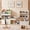 White, variant on Guqiart  Kids Bookshelf Reading Nook Storage Bench Toy Organizer Montessori With Movable Drawer and 6 Removable Bins Colorful Toy Bins 73 Inch