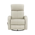 thumbnail image 4 of OakvillePark Bramblecrest Leather Match Swivel Glider Reclining Chair, Beige, 4 of 14
