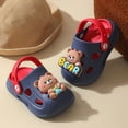 thumbnail image 4 of KPOPLK Toddler Clogs Boys Girls Slides Sandals Little Kids Summer Water Shoes Slippers for Beach Pool Garden Size 11.5,Blue, 4 of 6