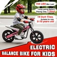 thumbnail image 6 of ICEELF 24V 300W Electric Dirt Bike for Kids Ages 6+, 2 Speed Settings, Flashing LED Lights, Music Function, Pink, 6 of 6
