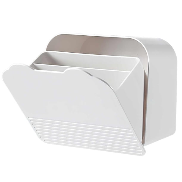Caja De Almacenamiento De Servilletas Sanitarias Montada En La Pared Caja De Almacenamiento De Algodón Cosmético De Doble Capa Organizador De Bastoncillos De Algodón Para Colgar Vogacara HA027666-02