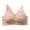 Pink, variant on Bigersell Women Wireless V-Neck Bralette Breathable Comfortable Push up Bras No Underwire Back Hook and Eye Closure Everyday Bras Underwear Padded Brassiere Beige XL