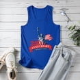 thumbnail image 4 of UngA 250th Anniversary USA Tank Tops Women USA T Shirt American Flag Tee Tops 4th of July Patriotic Freedom Sleeveless Tshirts for Women (Blue,S), 4 of 8