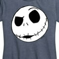 thumbnail image 3 of The Nightmare Before Christmas - Jack Face - Women's Short Sleeve Graphic T-Shirt, 3 of 5