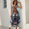 thumbnail image 2 of Tiger Animal Graffiti Art Sleeveless Dress Women's Summer Suit Dresses for Women 2025 Luxury Party Dress, 2 of 6