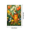 thumbnail image 4 of Amhnf Garden Flag With Birds And Flowers On Watering Can For Home Outdoor Garden Yard Decor 12x18 inch, 4 of 5