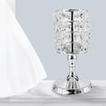thumbnail image 3 of moderno   Decoración Plata Gloria Candelero de cristal, 3 of 8