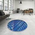 thumbnail image 3 of Ahgly Company Indoor Rectangle Patterned Blue Novelty Area Rugs, 6' x 9', 3 of 6