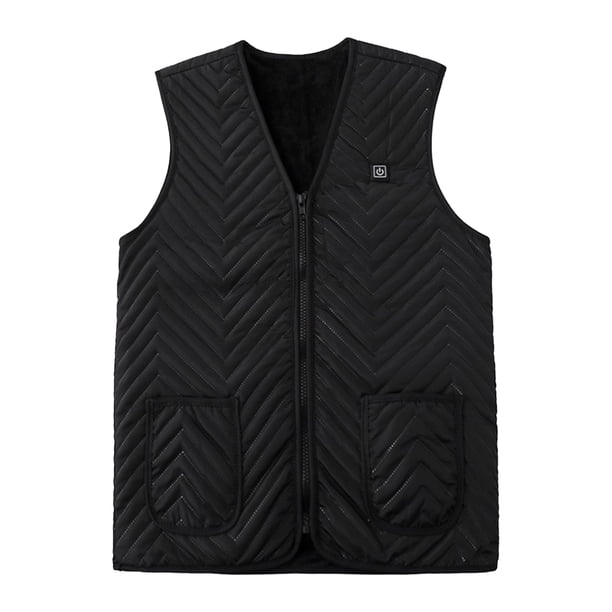 leyfeng Chaleco calefactable eléctrico para hombre y mujer, chaleco calefactable de invierno, chaqueta calefactora con 5 zonas de calefacción